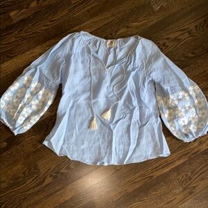 BENARAS Sienna Linen Blouse